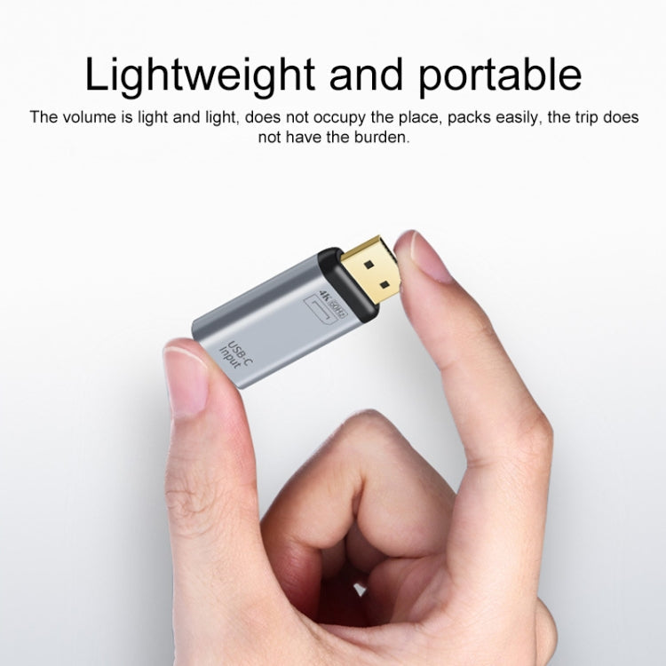 Rynx | 2 in 1 4K 60Hz Mini DP Male to USB-C / Type-C Charging + USB-C / Type-C Female Adapter