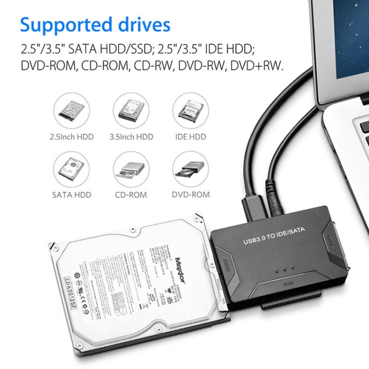 Rynx | SATA / IDE to USB 3.0 Adapter 2.5 / 3.5 Inch Hard Drive Adapter Cable Converter
