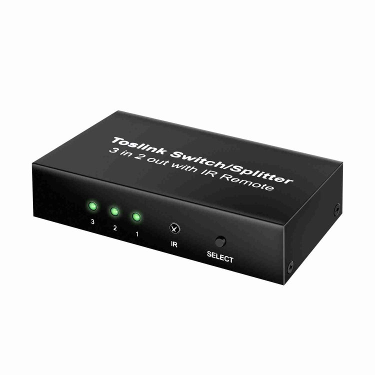 Rynx | NK-T32 Toslink 3 In 2 Out Switch/Splitter with IR Remote Control