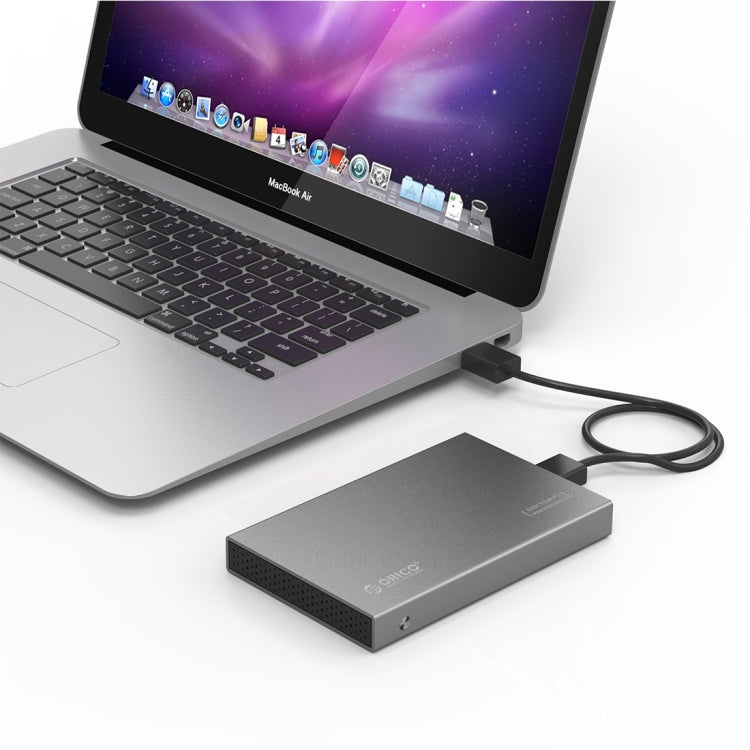 Rynx | ORICO 2518S3 USB3.0 External Hard Drive Enclosure for 7mm & 9.5mm 2.5 inch SATA HDD / SSD (Silver)