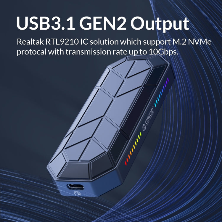Rynx | ORICO M2VG01-C3 RGB M.2 NVMe SSD Case