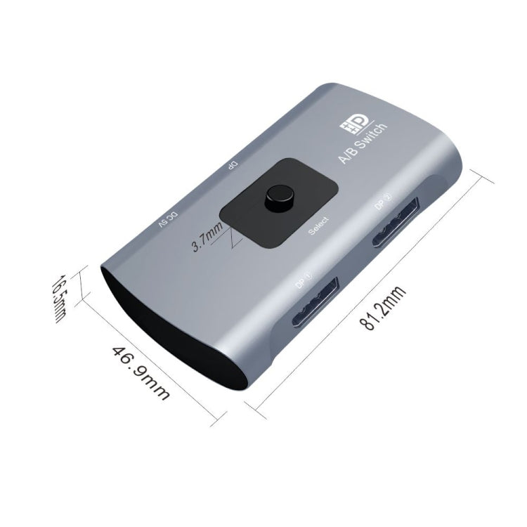 Rynx | Z57 DP Female x 2 to USB-C / Type-C + DP Female Two-Way DP Switcher