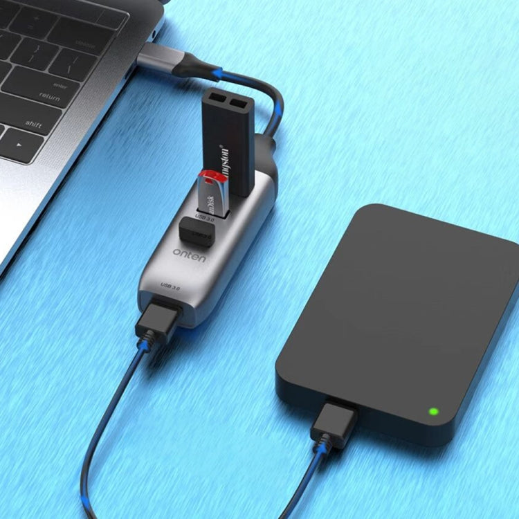 Rynx | Onten 95118U 4 in 1 USB-C / Type-C to 4 USB 3.0 Ports Multifunctional HUB Converter Docking Station