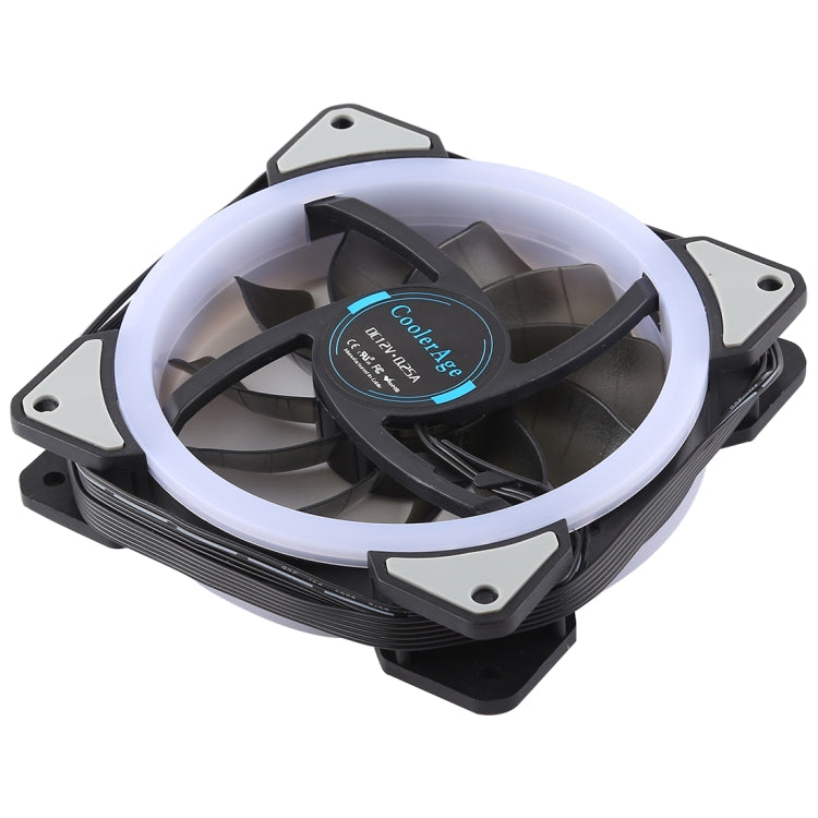 Rynx | 3 PCS CoolerAge DC 12V - 0.25A 2500RPM Remote Control Computer Cooler Cooling Case Fan with Adjustable LED
