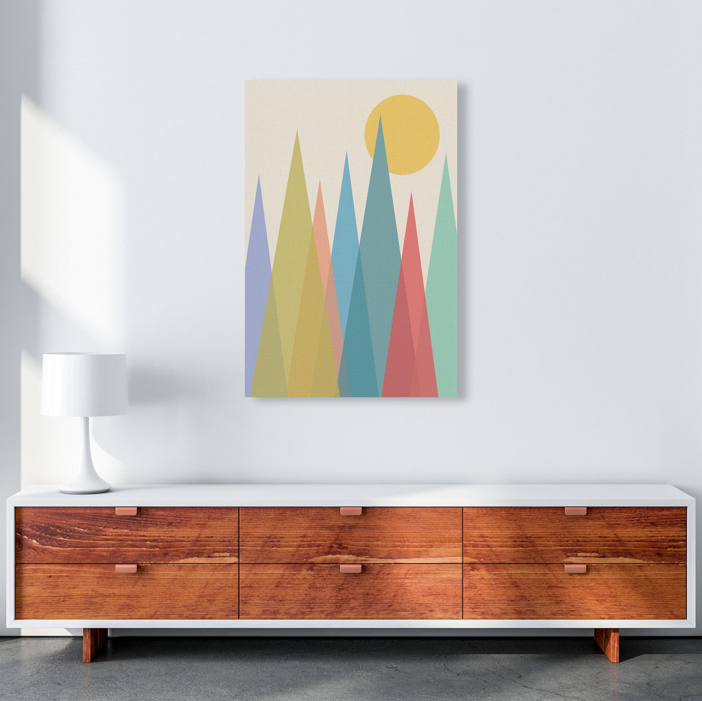 Rynx | Day and Night Kindergarten Mid Century Modern Art Print Day A