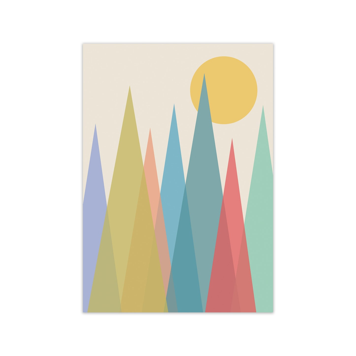 Rynx | Day and Night Kindergarten Mid Century Modern Art Print Day A