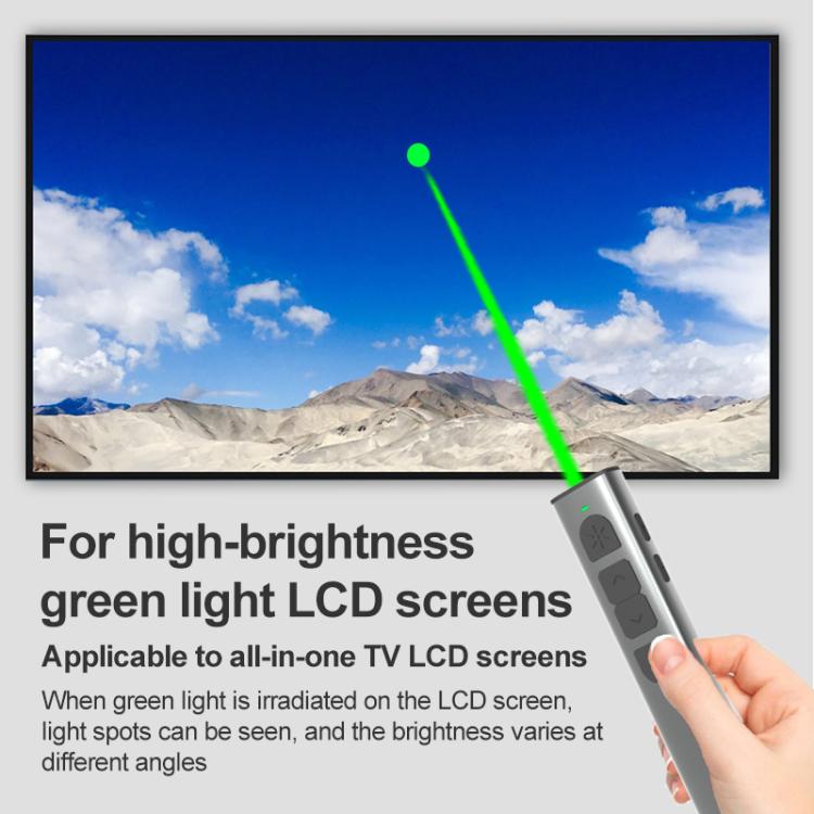 Rynx | Doosl Dsit038 2.4GHz Wireless Presenter PowerPoint Clicker Presentation Remote Control green laser pointer, control range: 100m