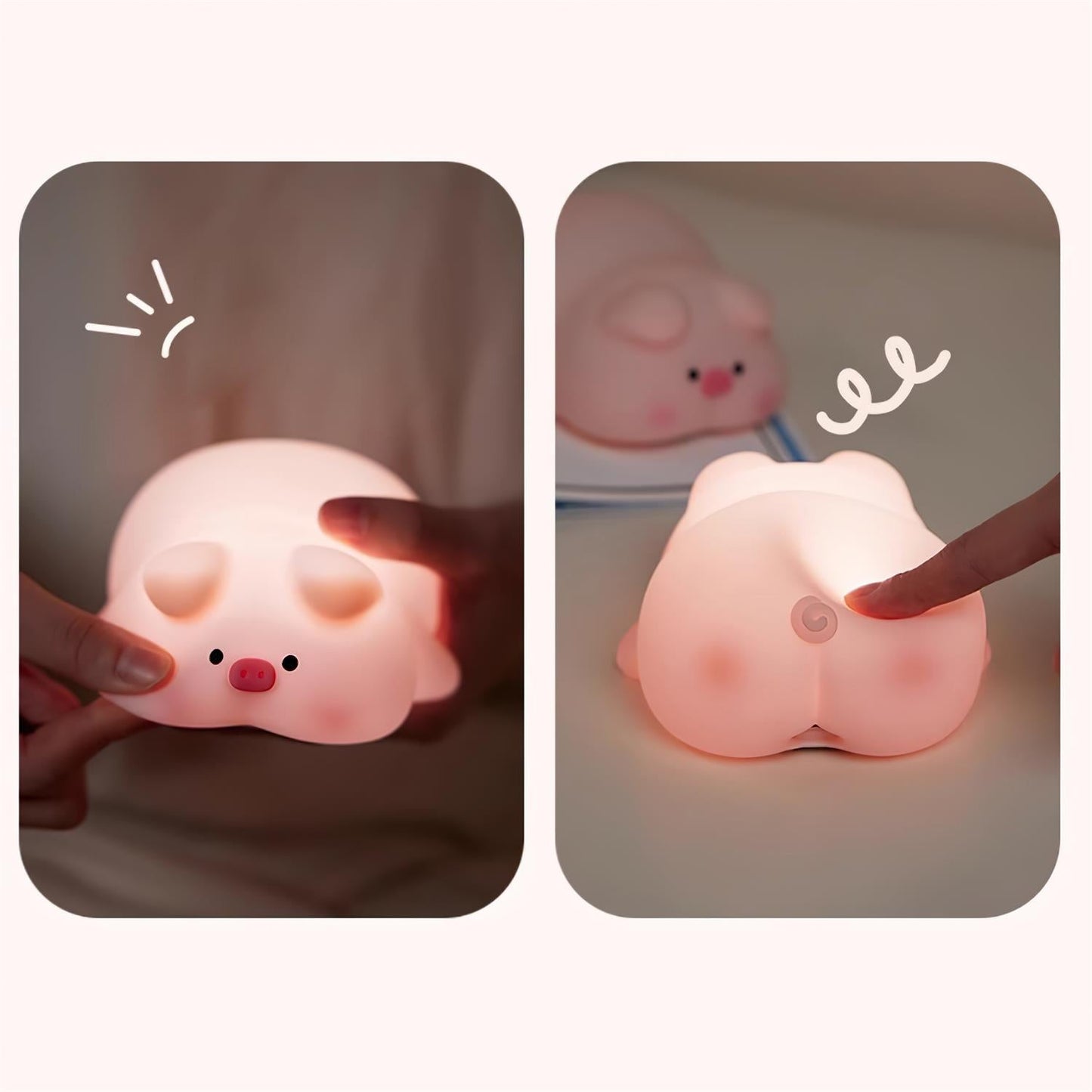 Rynx | Pig Small Night Light 4.7″- 2.6″