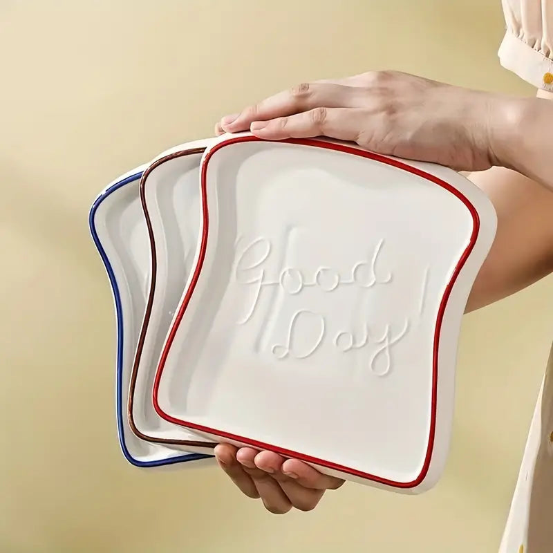Rynx | Platti Toast Shaped Ceramic Plate