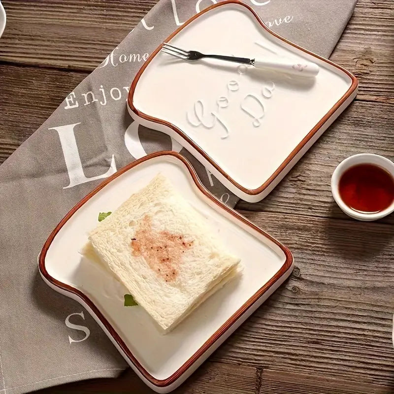 Rynx | Platti Toast Shaped Ceramic Plate