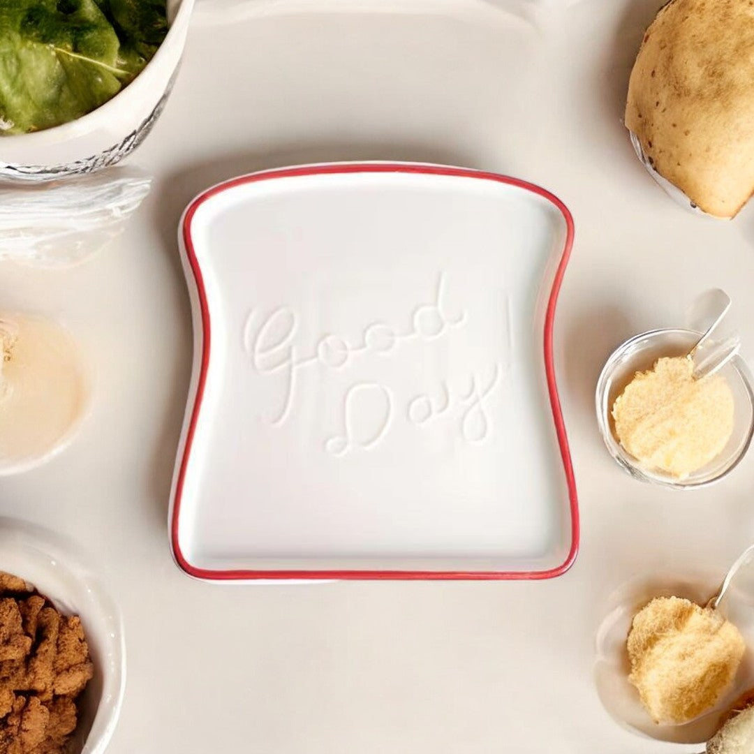 Rynx | Platti Toast Shaped Ceramic Plate