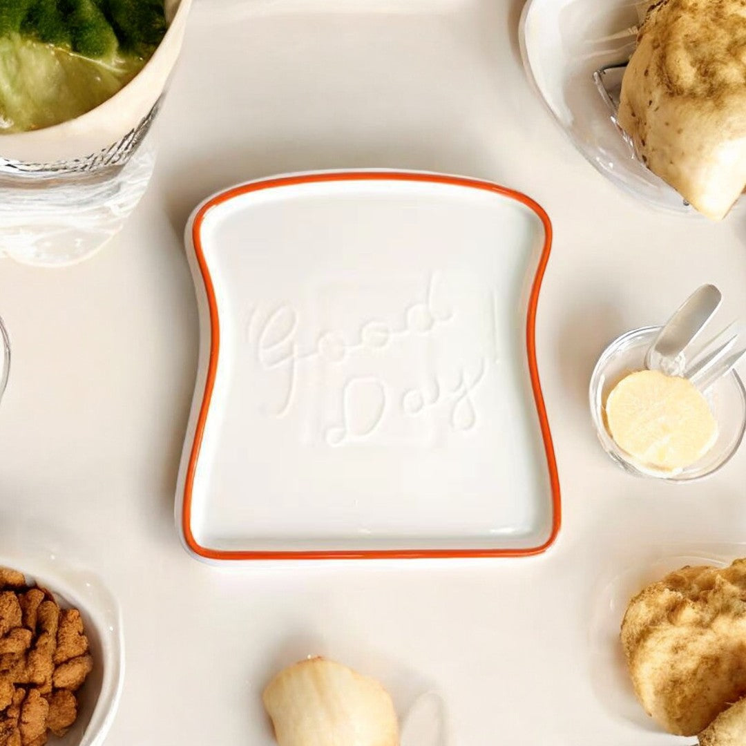 Rynx | Platti Toast Shaped Ceramic Plate