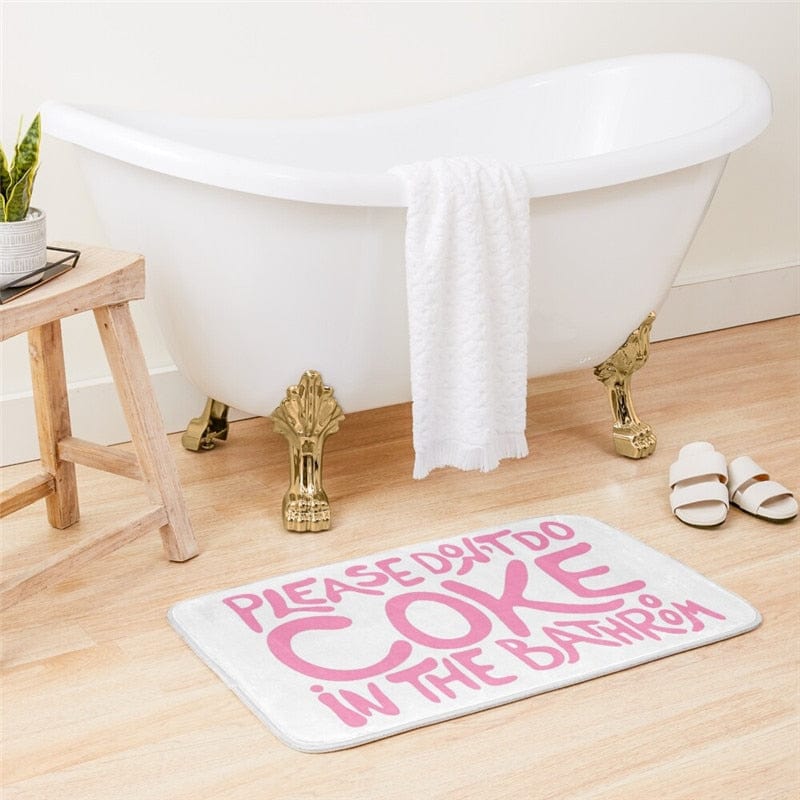 Rynx | Please Don't Do Coke in the Bathroom Bath Mat