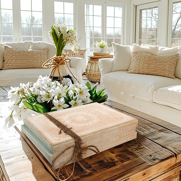 Rynx | Never Forget How Loved You Are Stacked Books Decor