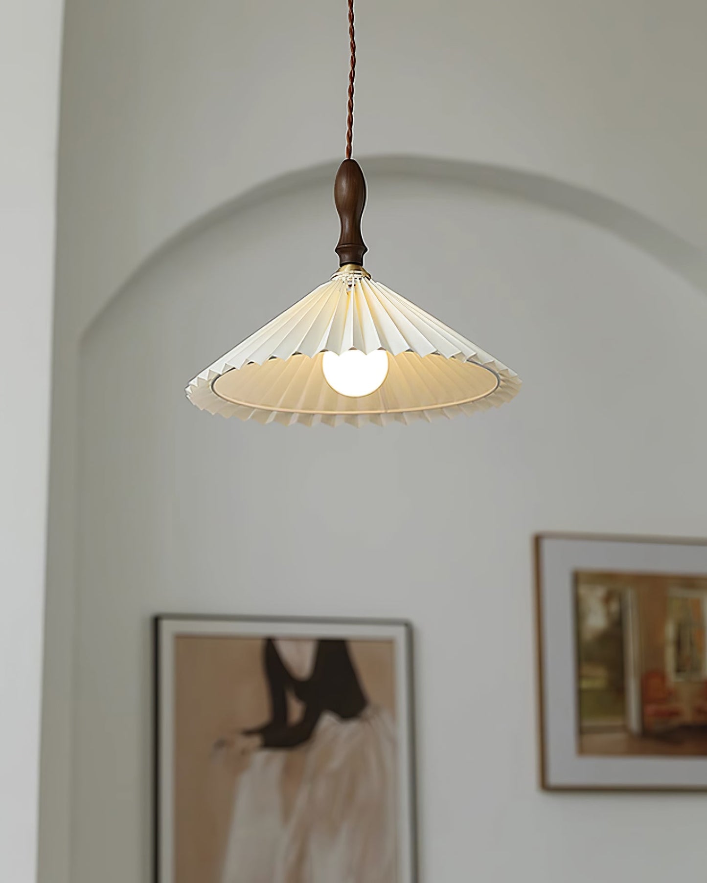 Rynx | Prairie Pleated Plug In Pendant Lamp