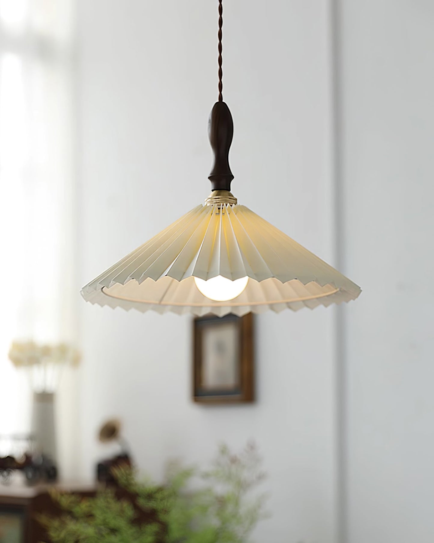 Rynx | Prairie Pleated Plug In Pendant Lamp