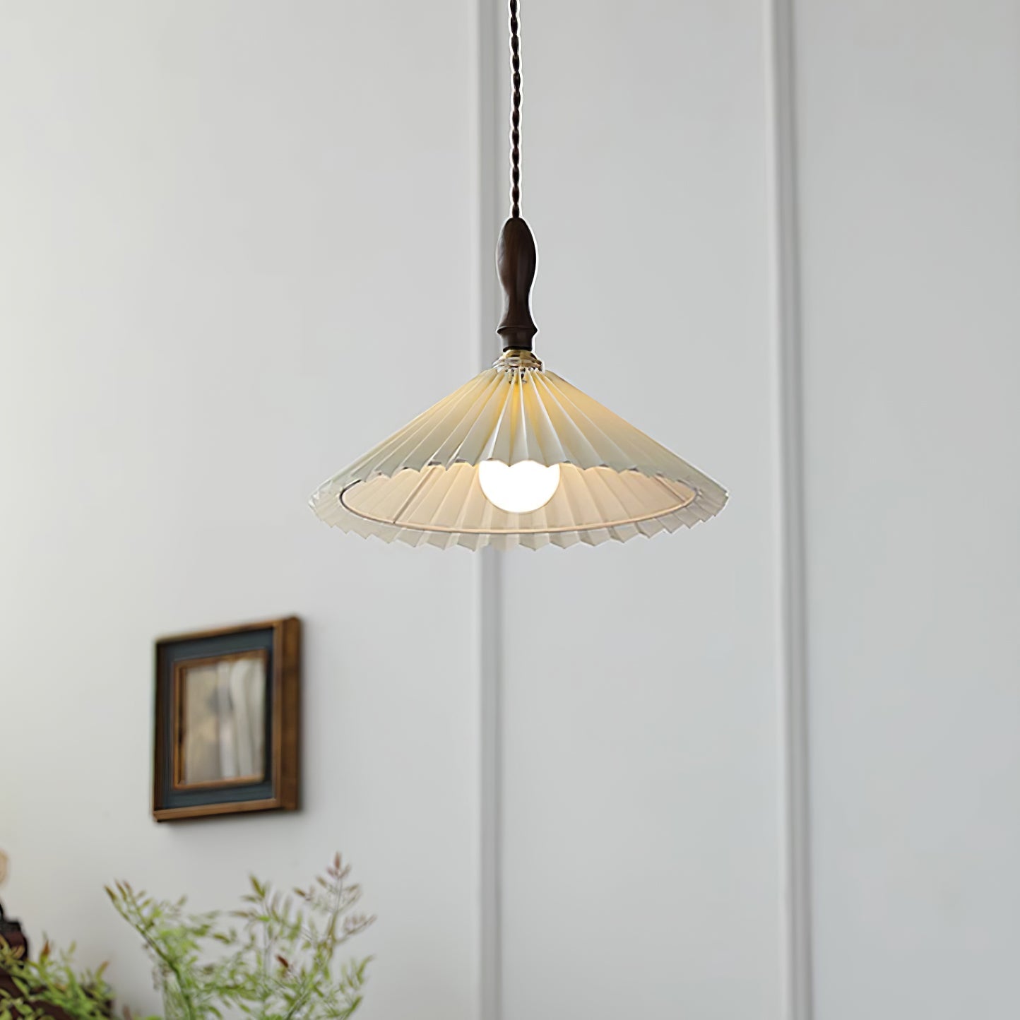 Rynx | Prairie Pleated Plug In Pendant Lamp