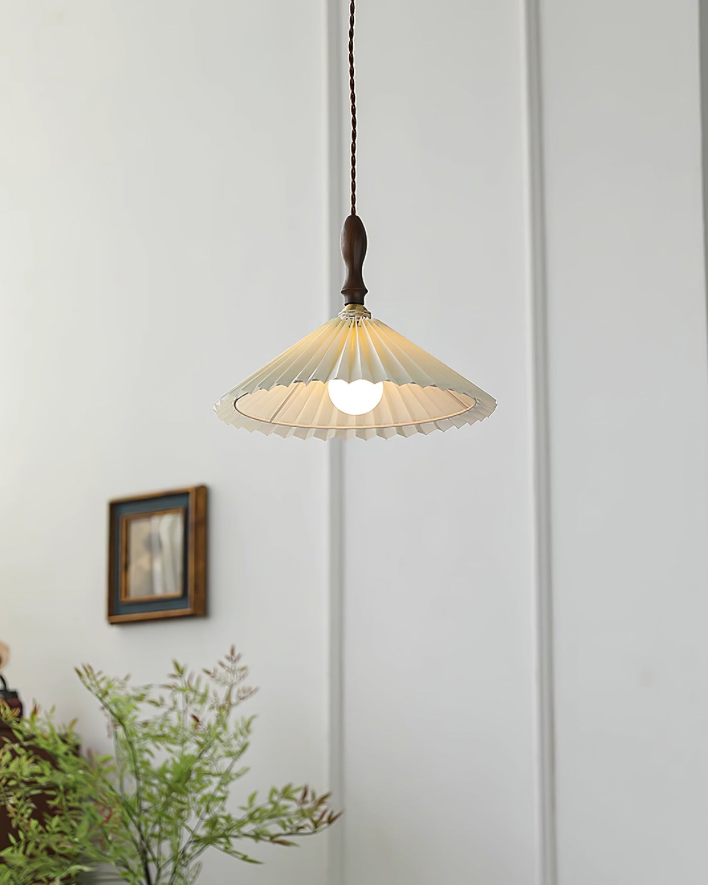 Rynx | Prairie Pleated Plug In Pendant Lamp