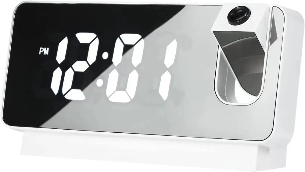 Rynx | Projection alarm clock with mirror display and large LED screen