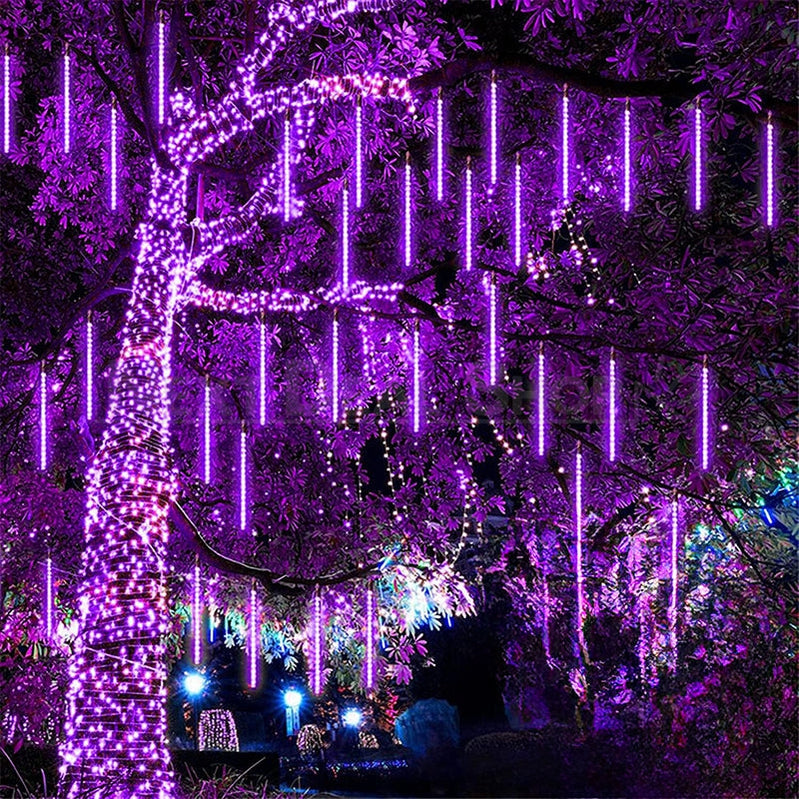 Rynx | Purple meteor shower LED rain lights