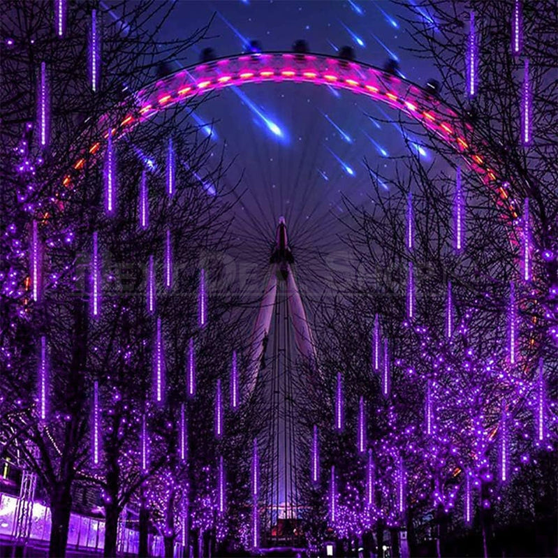 Rynx | Purple meteor shower LED rain lights