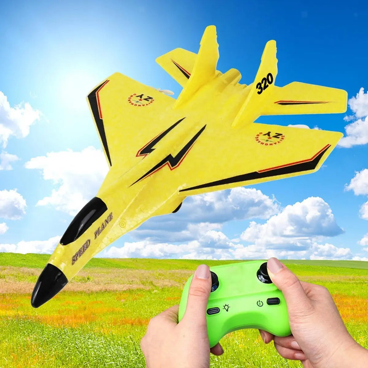 Rynx | RC-Plane with Gyroscope – Child-friendly & perfect for outdoors