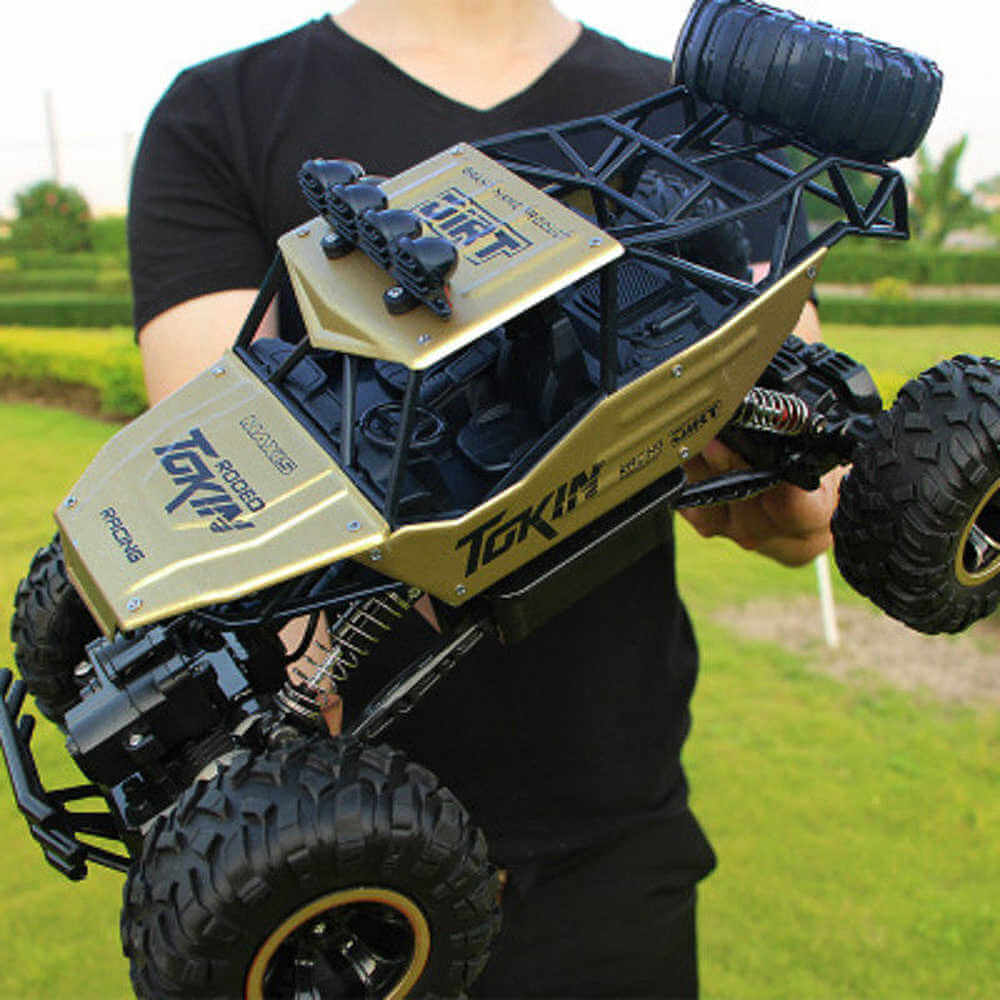 RYNX | Remote-Controlled Car, 4X4, Monster Truck, Rock Crawler, 2.4 G, Off-Road Climbing Car Gold