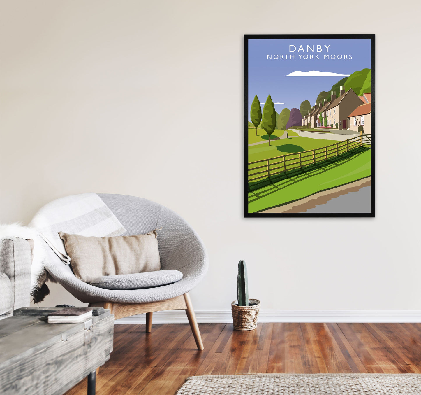 Rynx | Danby (Portrait) by Richard O'Neill Yorkshire Art Print, Vintage Travel Poster