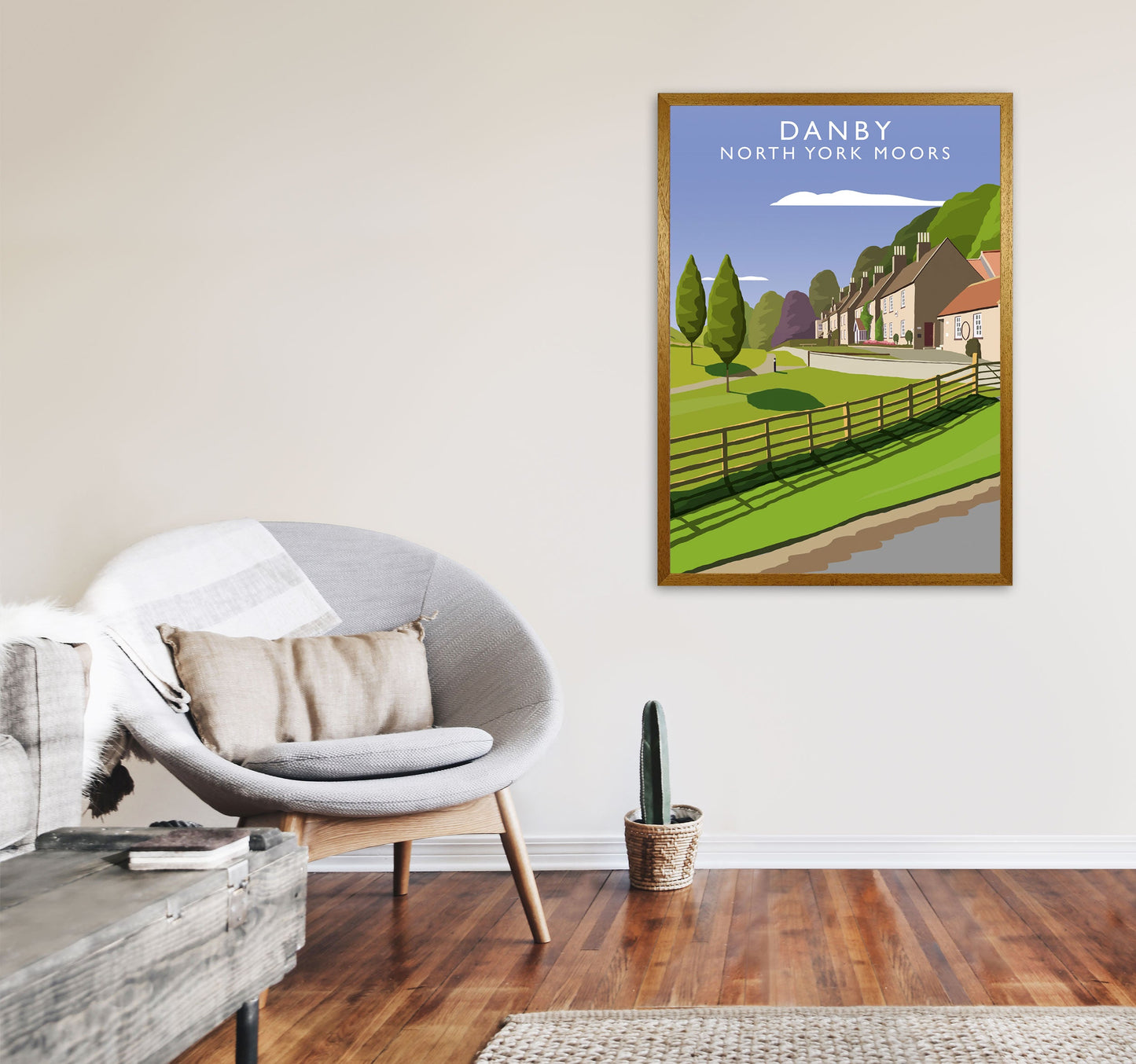 Rynx | Danby (Portrait) by Richard O'Neill Yorkshire Art Print, Vintage Travel Poster