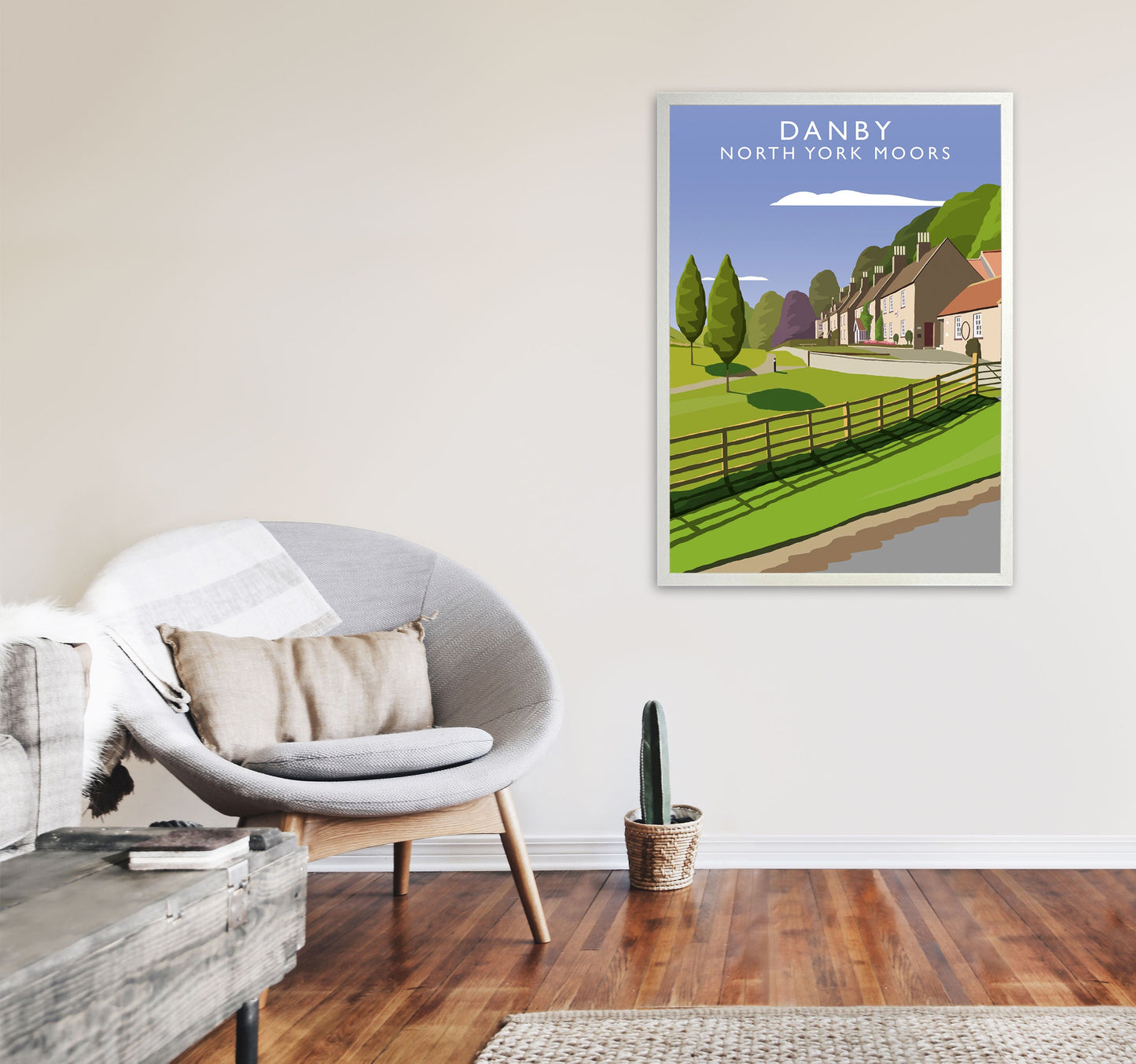Rynx | Danby (Portrait) by Richard O'Neill Yorkshire Art Print, Vintage Travel Poster