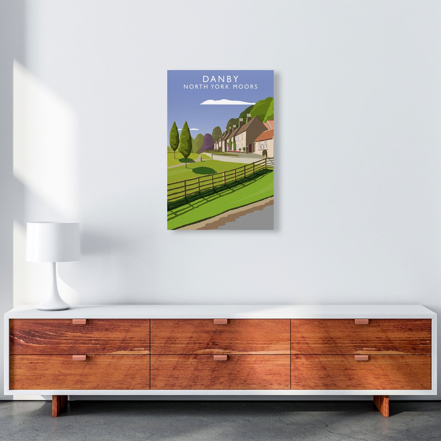 Rynx | Danby (Portrait) by Richard O'Neill Yorkshire Art Print, Vintage Travel Poster