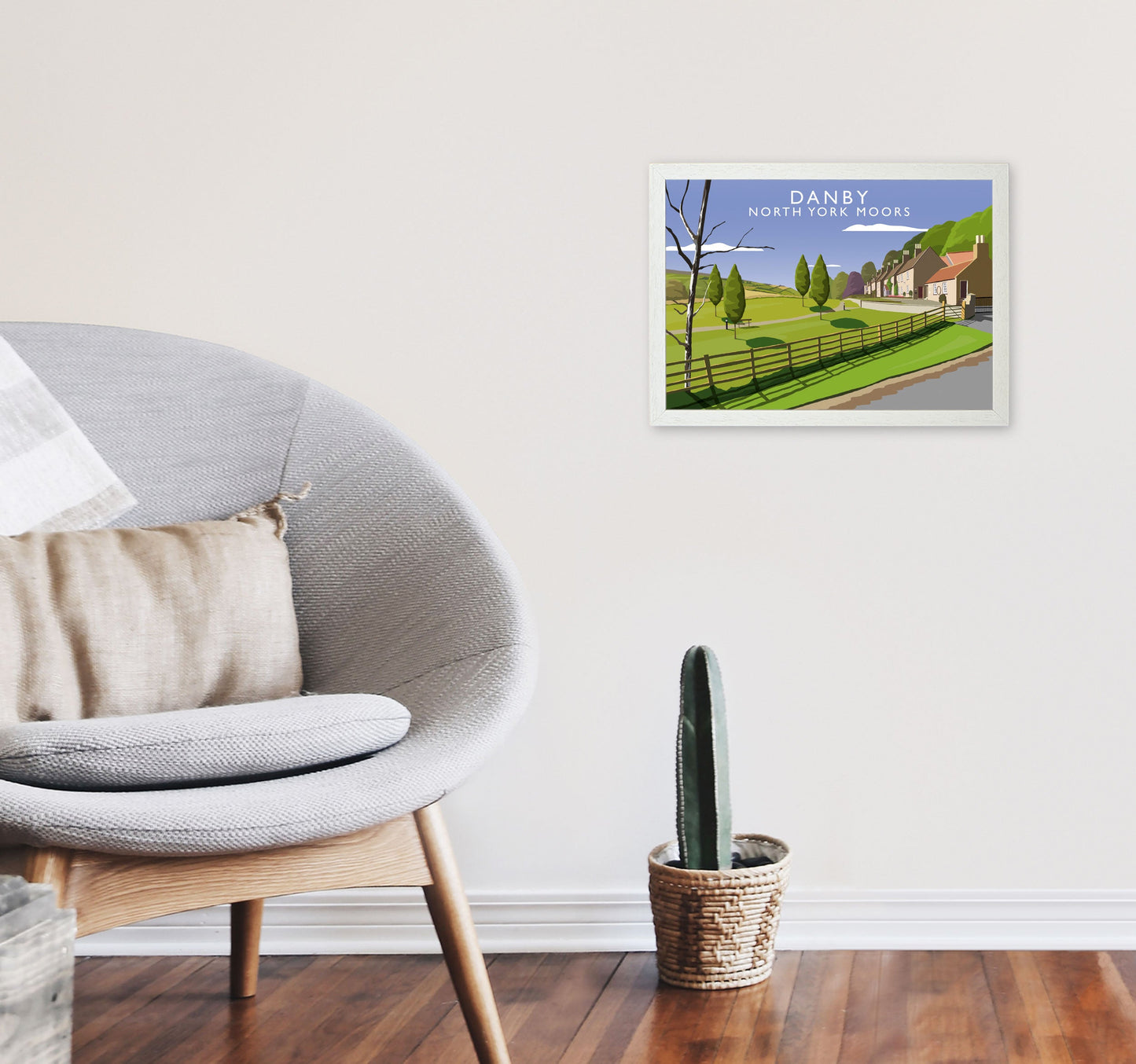 Rynx | Danby (Landscape) by Richard O'Neill Yorkshire Art Print, Vintage Travel Sign