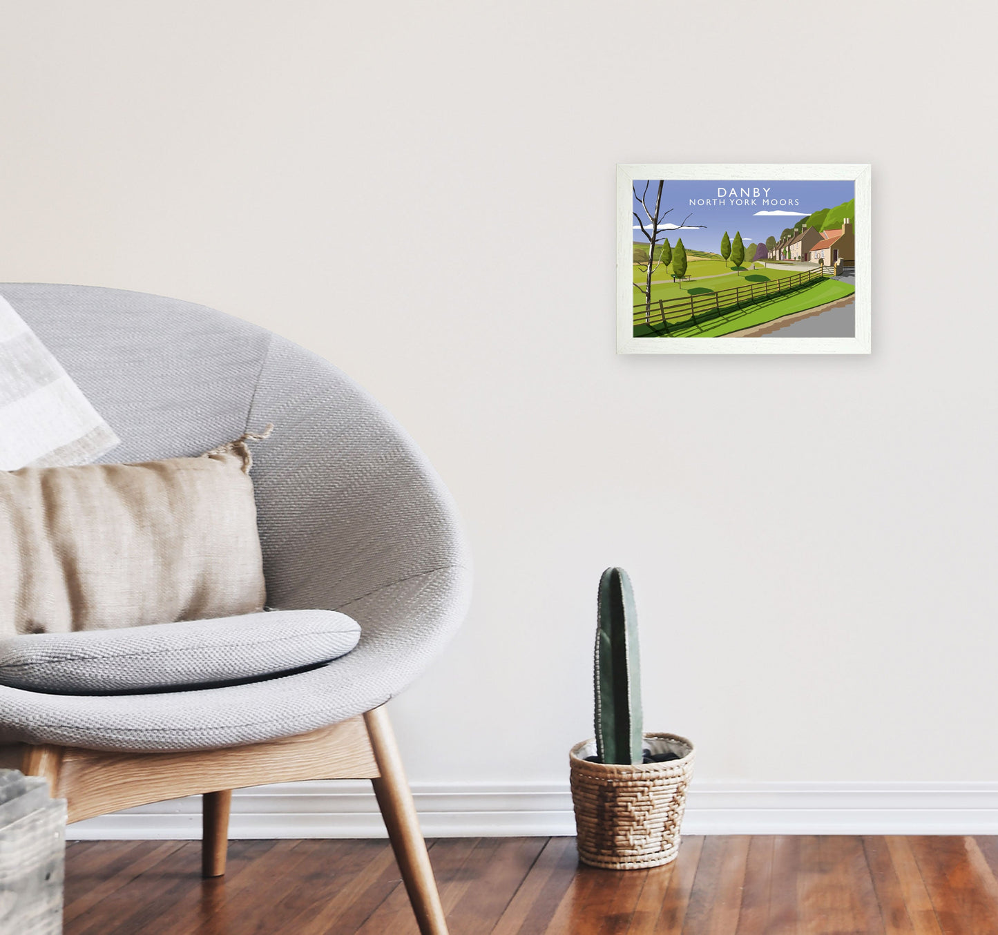 Rynx | Danby (Landscape) by Richard O'Neill Yorkshire Art Print, Vintage Travel Sign