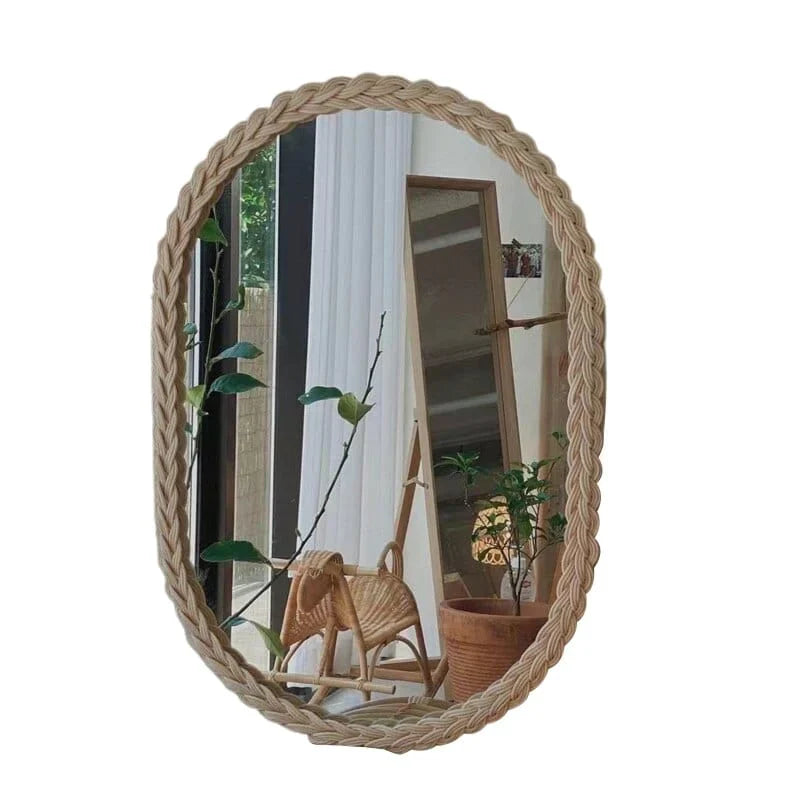 Rynx | Rattan Woven Accent Mirror