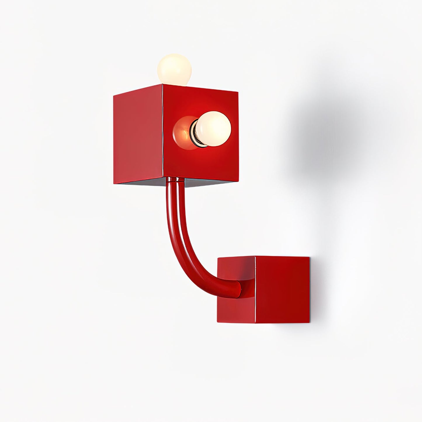 Rynx | Red Cube Wall Lamp
