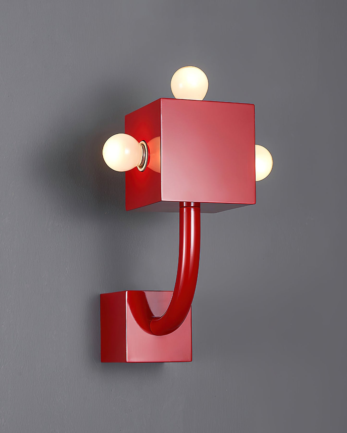 Rynx | Red Cube Wall Lamp