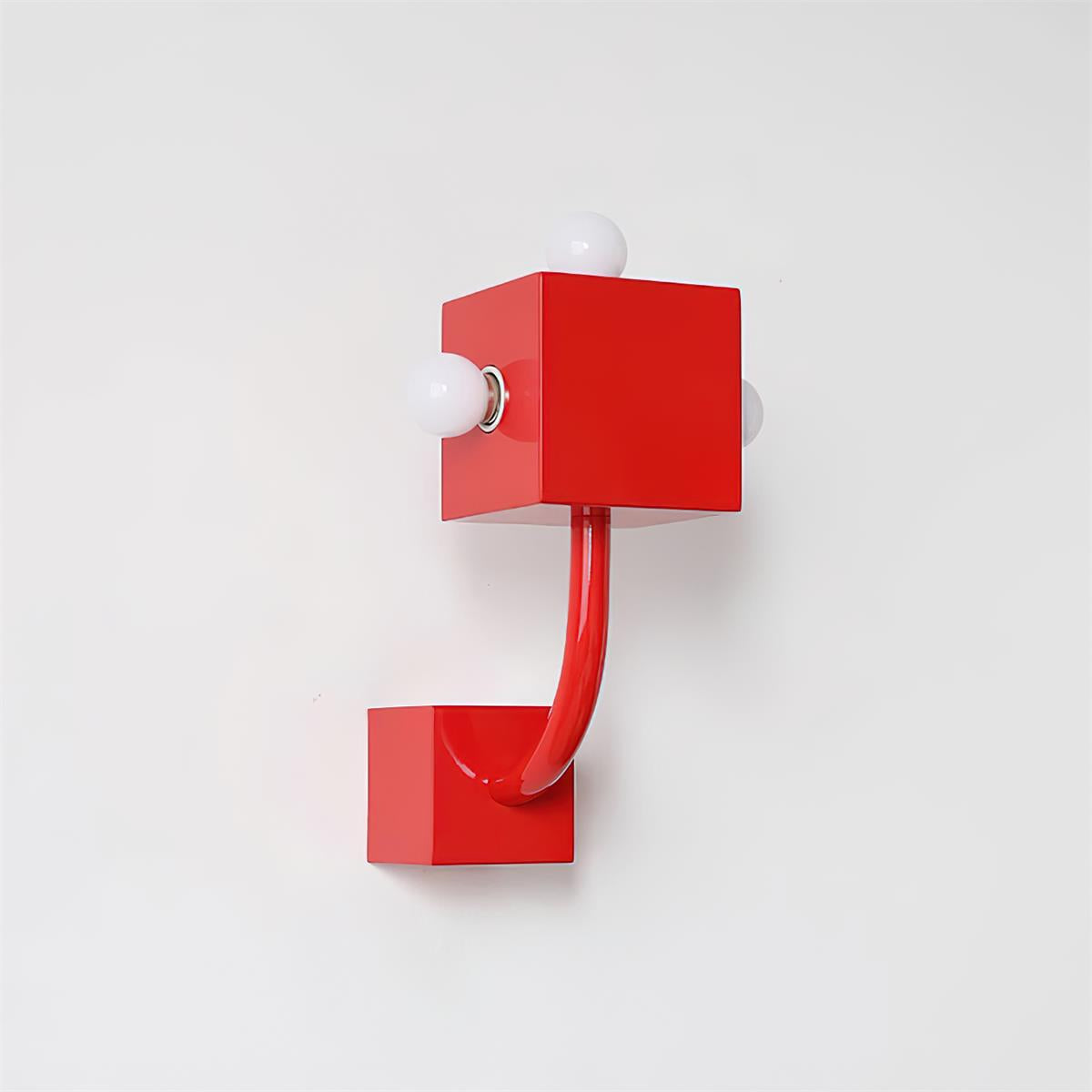 Rynx | Red Cube Wall Lamp