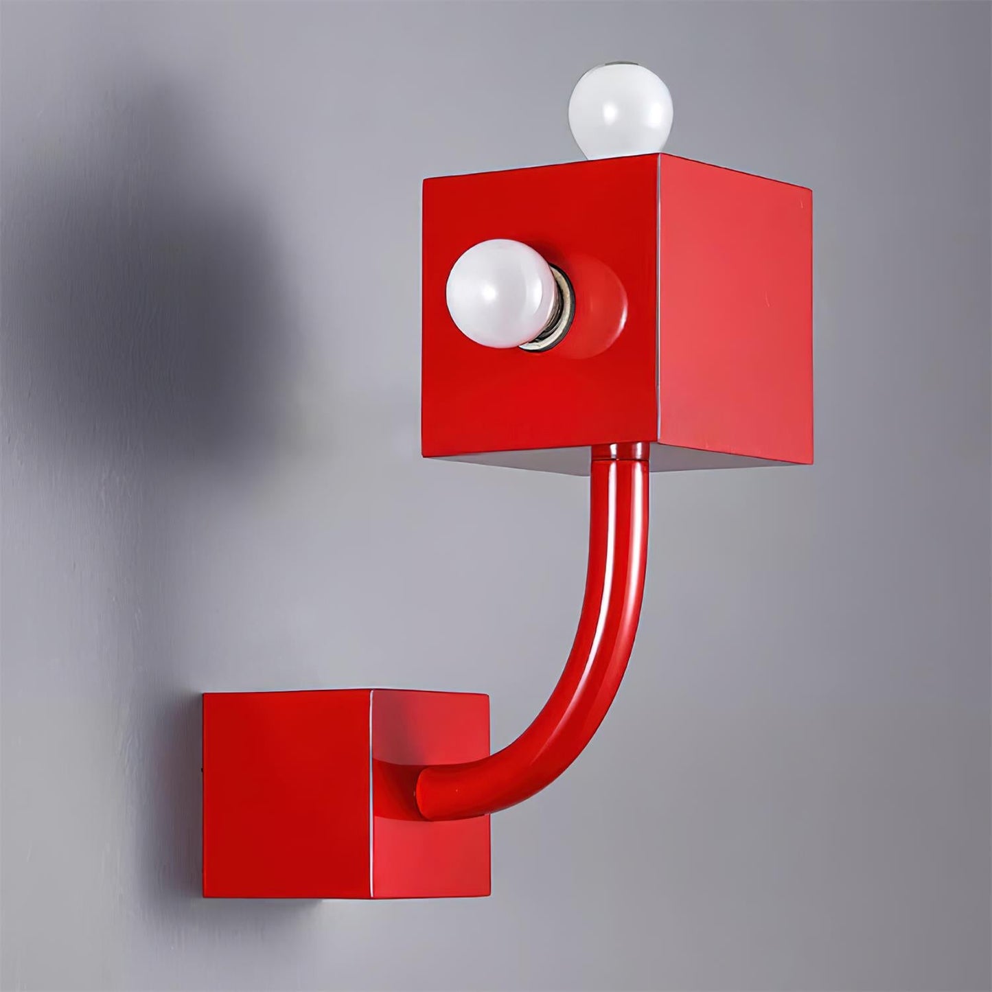 Rynx | Red Cube Wall Lamp