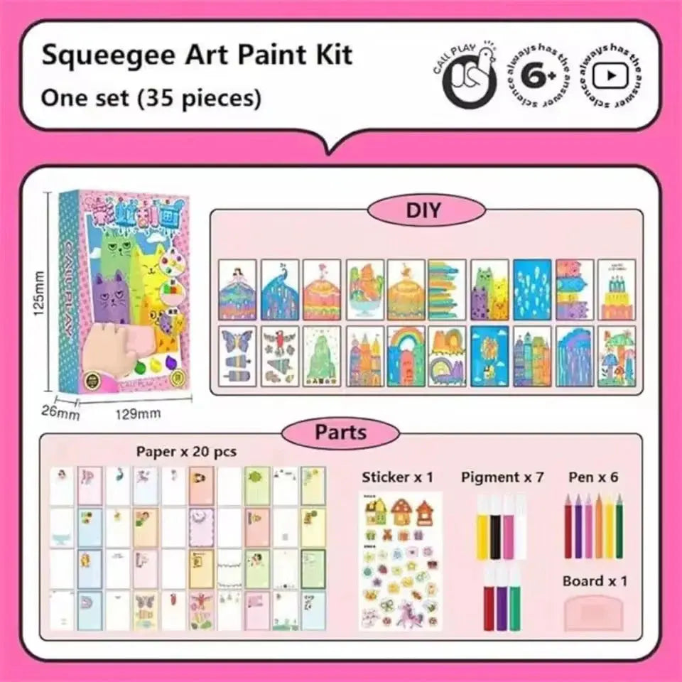 Rynx | Rainbow Scratch Art Set – Creative Fun & Postcards in One