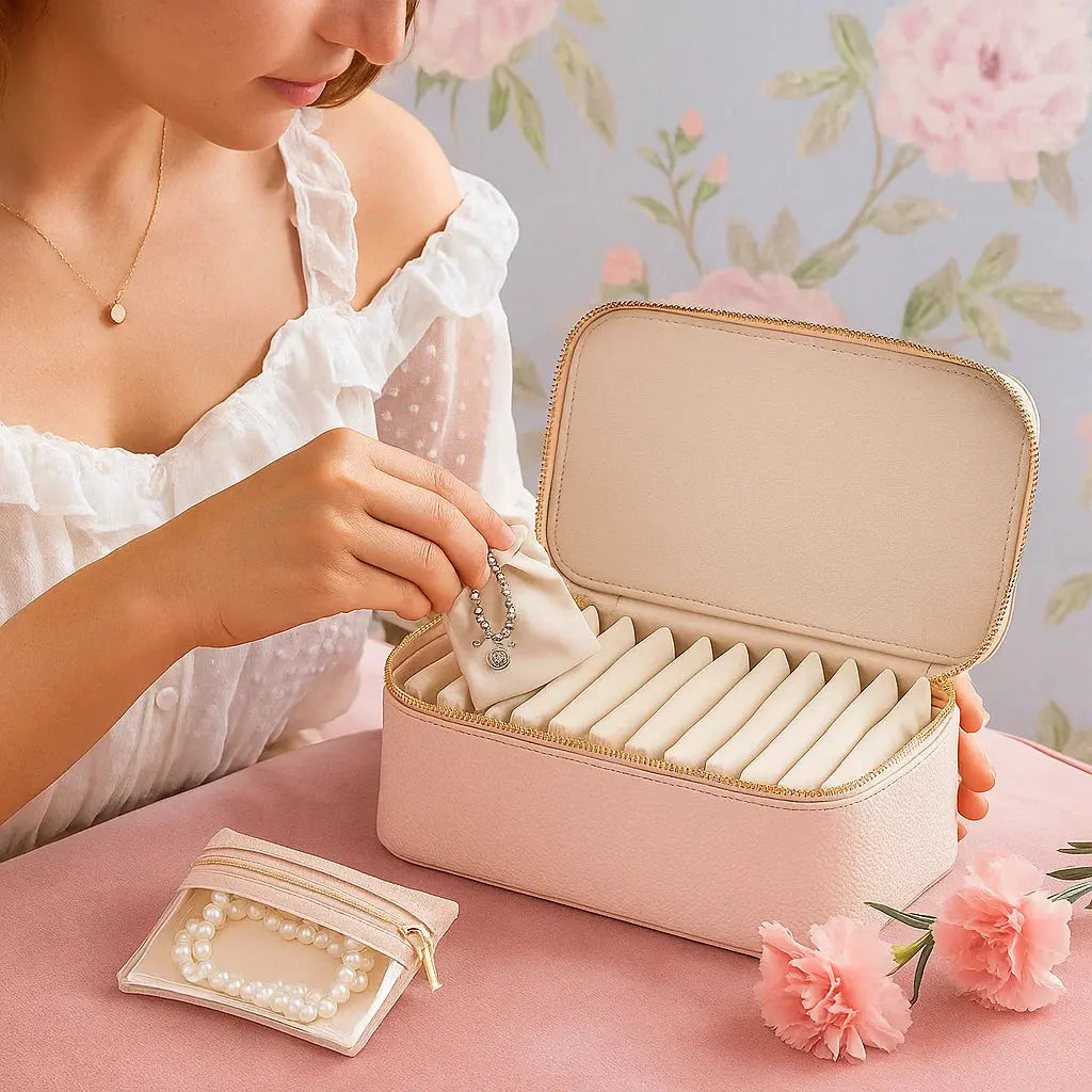 Rynx | Jewelry box with transparent compartments – stored organized and pRedected