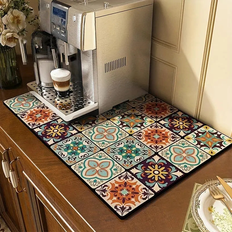 Rynx | Retro-Quick-drying Drain Mat for Kitchen & Counters