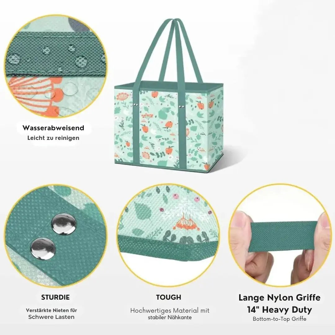 Rynx | Robust & foldable shopping bag with XL volume (3 pieces)
