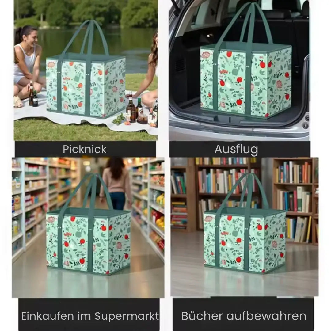 Rynx | Robust & foldable shopping bag with XL volume (3 pieces)