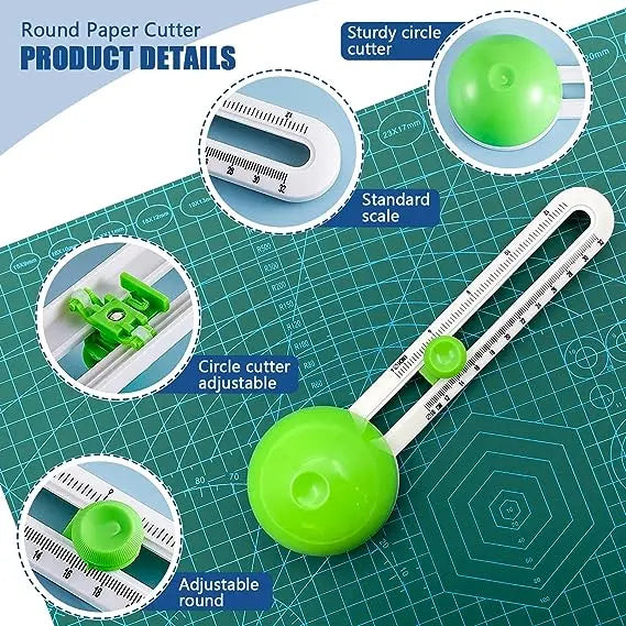 Rynx | Redary Cutter – Precise & Safe for Paper & Fabric (incl. 2 Blades)
