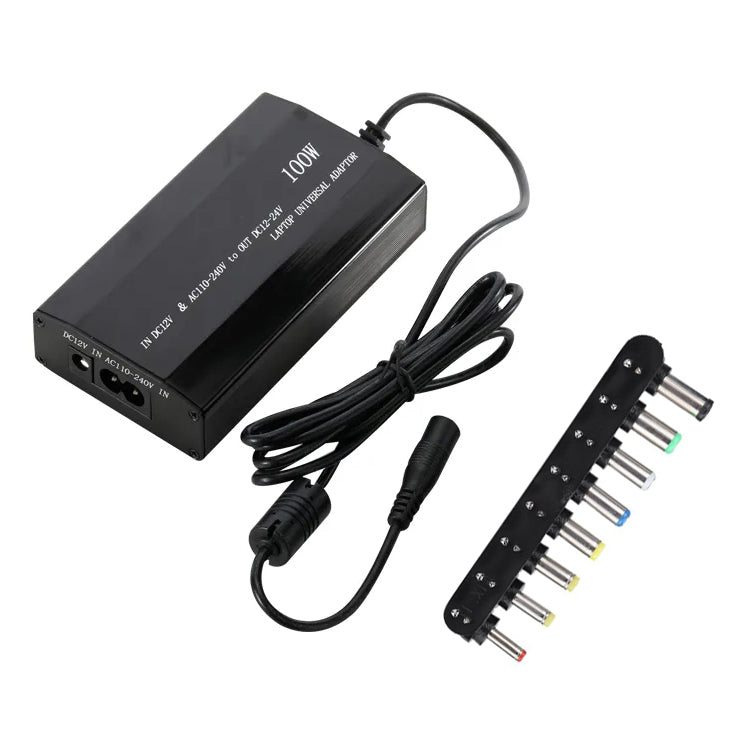 Rynx | 100W Universal Laptop AC / DC Adapter, Convenient Switchable Voltage, with USB 5V Port