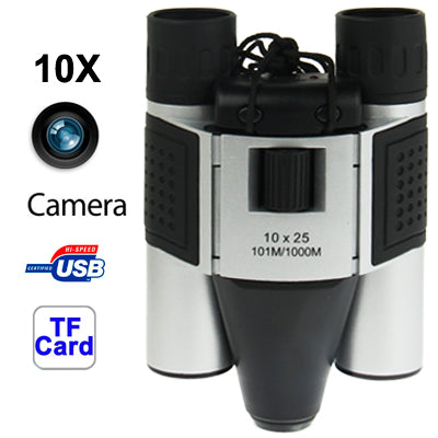 Rynx | 10×25mm 5 in 1 (Binocular Camera + Video Camera + Digital Camera + PC Cam + TF Card Reader) Digital Camera Binoculars, Field of View: 101m/1000m, Size: 135 × 100 × 24mm