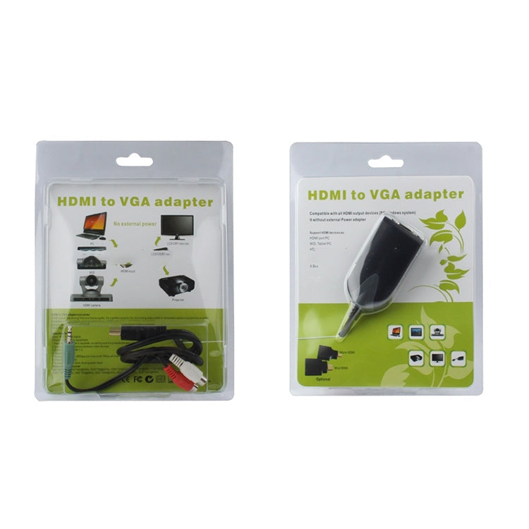 Rynx | HDMI Male to VGA Female Adapter with Audio Cable (Black)
