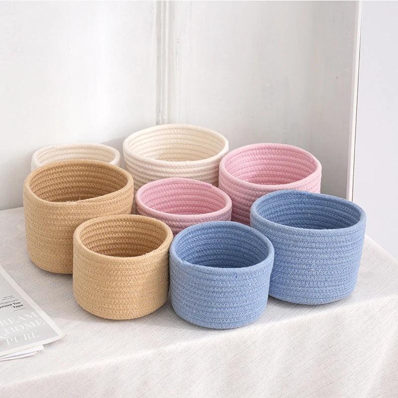 Rynx | Stylish hand-woven cotton rope basket for home organization and storage