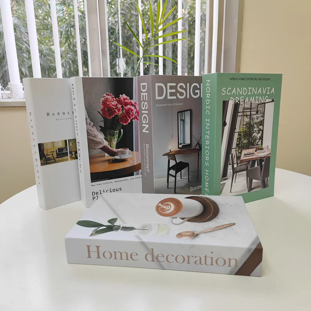 Rynx | Luxury Fake Books for Decor - Elegant Living Room Coffee Table Ornaments and Remote Control Storage Box