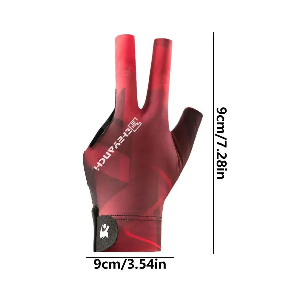 Rynx | Left-Handed Billiard Glove - Three-Finger Design for Outstanding Performance
